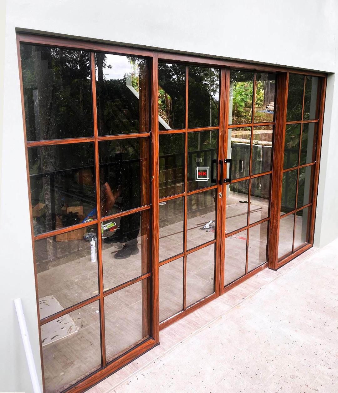Pintu Sliding Double + Fixed Glass