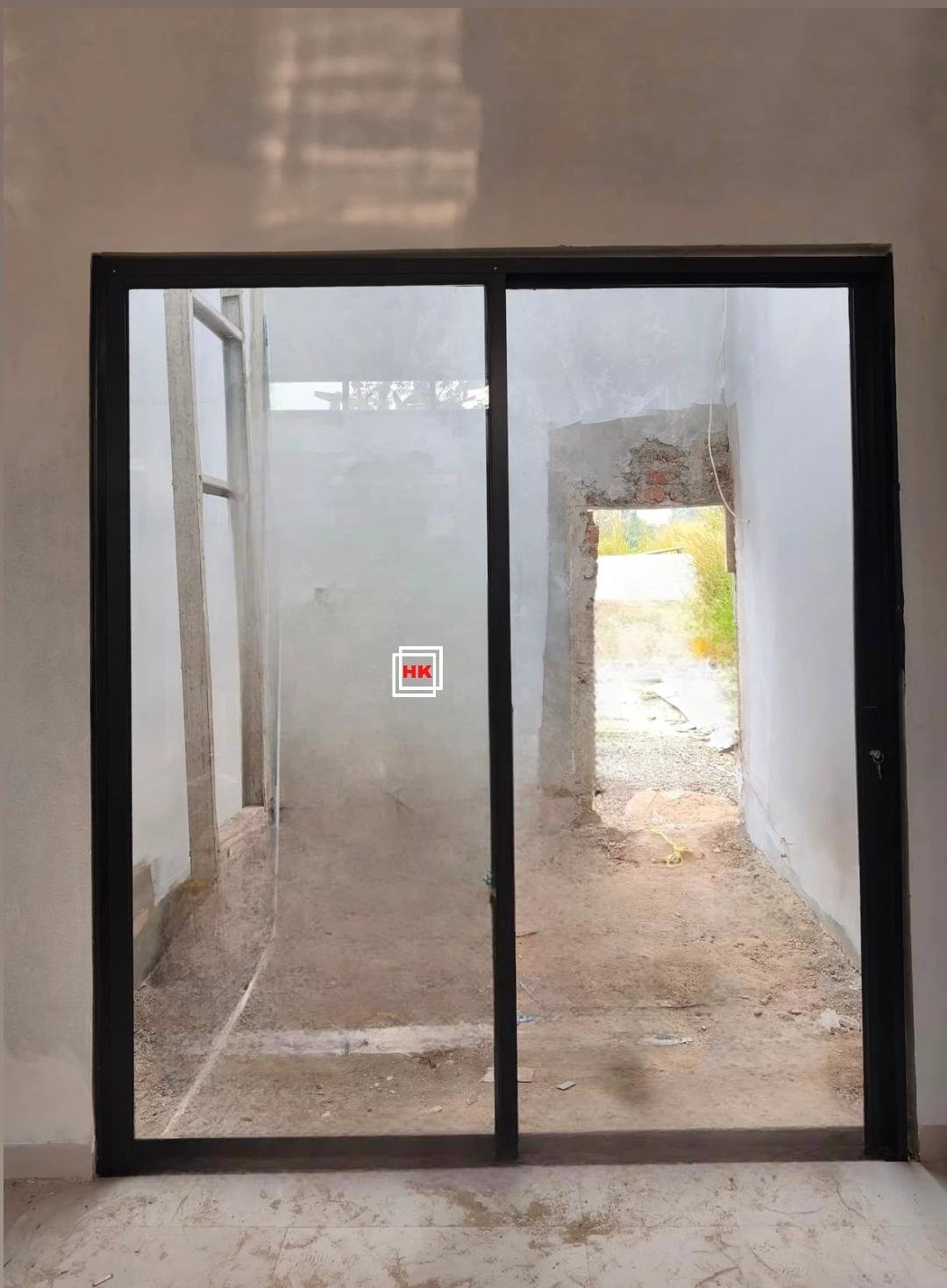Pintu Sliding + Kaca Mati